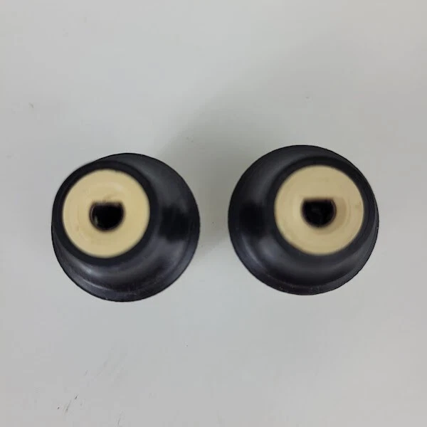 Chevrolet Chevette 1981 perillas de radio negro blanco conjunto de 2 OEM Foto 4 de 4