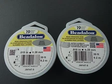 Beadalon Bead Wire 19-strand .015 Bright JW14T-0   2 spools