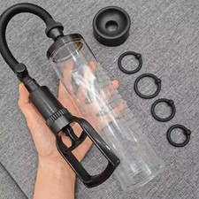 Vacuum Penis Pump Manual Male Enhancement Enlargement Enlarger Couple Trainer