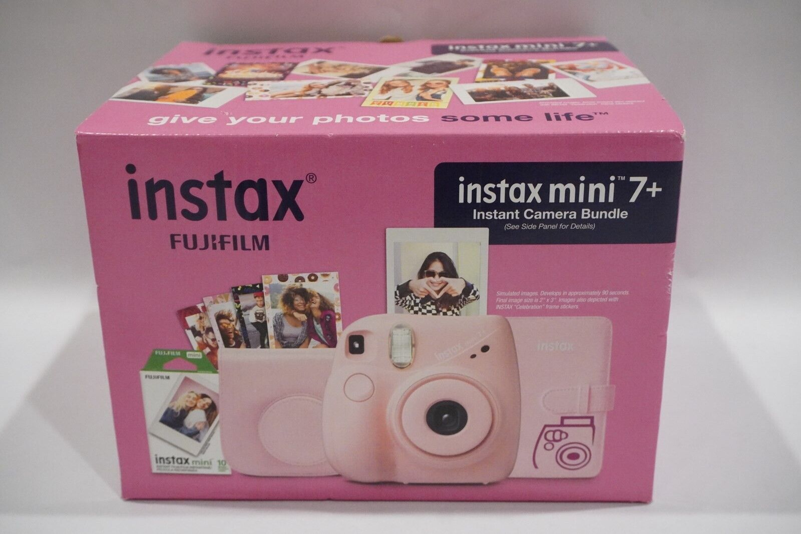 Fujifilm INSTAX Mini 12 Instant Film Camera (Blossom Pink) + Fuji Single  Pack - 10 Prints Protective Case Pink Photo Album Travel Stickers Bundle!