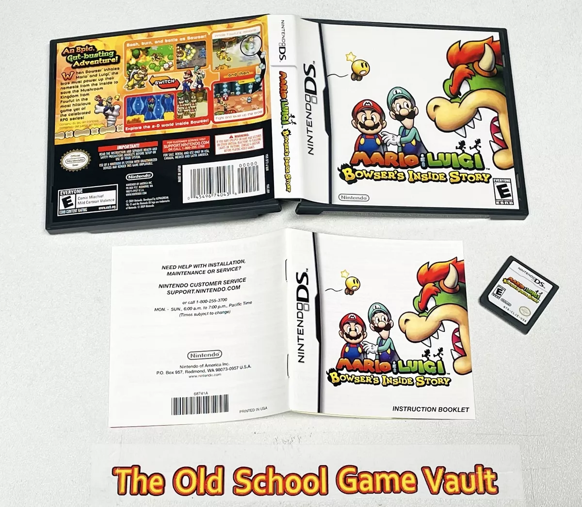 Mario & Luigi: Bowser's Inside Story Rating E-Everyone Video Games for sale