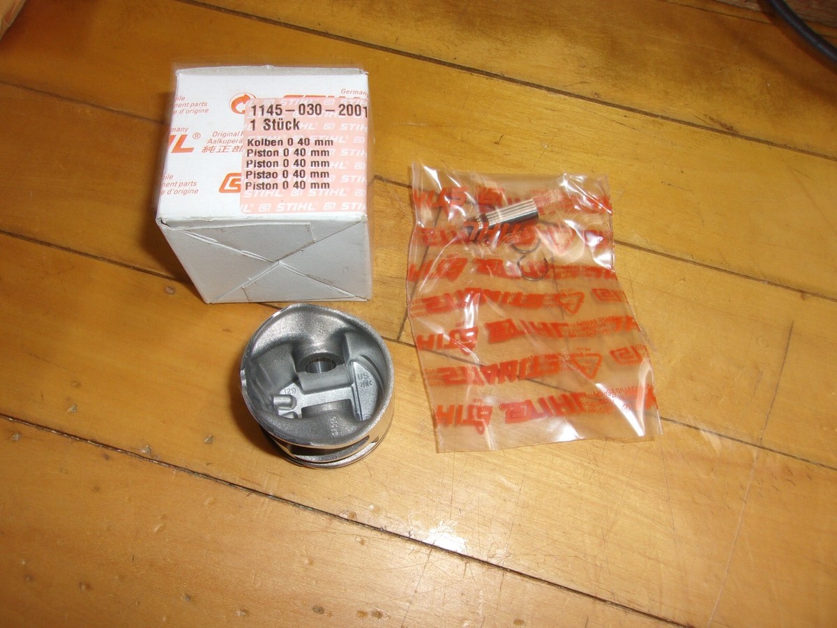 Cilindro Pistone Segmenti STIHL Motosega MS201 MS201T R170409 11450201200 - Foto 3