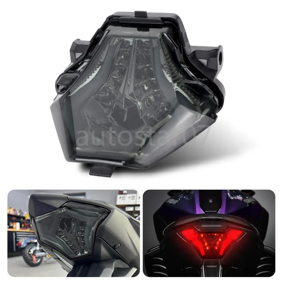 Luz trasera de freno LED intermitente integrada para YAMAHA YZF R3 R25 MT07 MT03 MT25 Foto 3 de 4