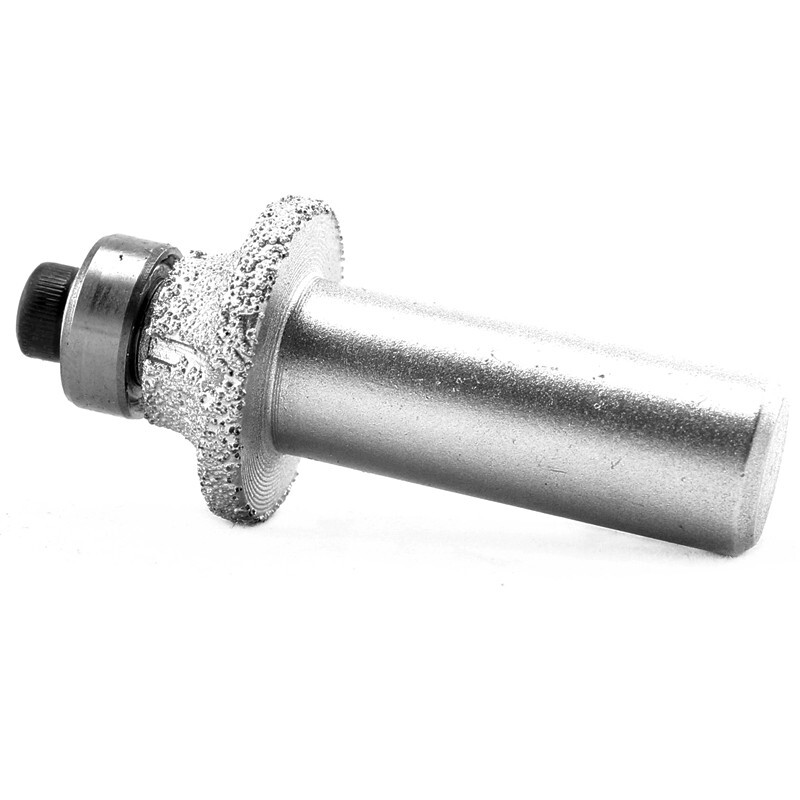 Brazed Diamond Router Bit Radius 6mm 1/4 inch Grit 60 Tools For Stone 1 ...