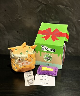 SALE Disney Munchlings Festive Fare Micro Stofftier Pumbaa gesalzene Brezel Brötchen NEU