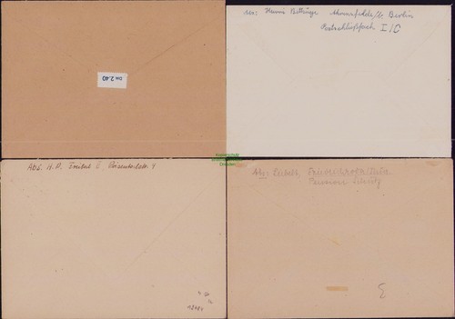B19784 4x Brief DDR 425 Stalin 1954 davon 1x amtlicher FDC - Picture 2 of 2