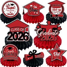 Class of 2026 Graduation Decorations 8PCS Con...