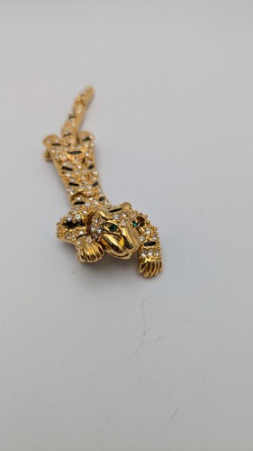 Vintage Brooch Articulated Tiger Leopard Gold-tone - Bild 13 von 18