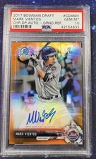 2017 BOWMAN DRAFT CHROME DRAFT PICKS ORANGE AUTO MARK VIENTOS 03/25 PSA 10 