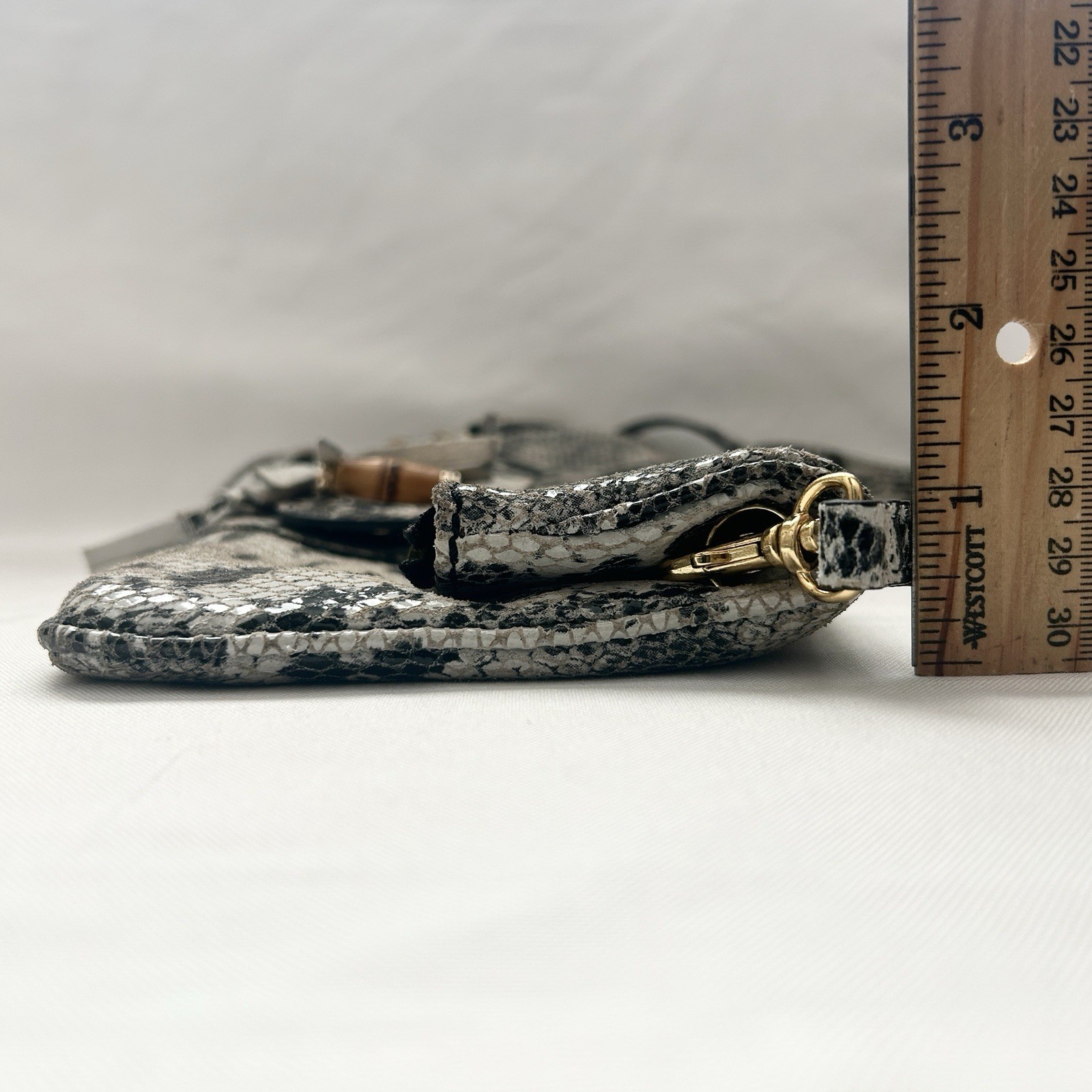 Gucci Knock-Off Crossbody Wristlet Python Leather… - image 18