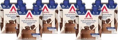 Atkins Dark Chocolate Royale Protein Shake,High Protein Shakes,(Pack of 24)