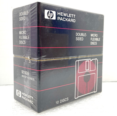 NEW SEALED HEWLETT PACKARD 92192A 3.5'' DOUBLE-SIDED MICRO FLEXIBLE DISCS BOX 10