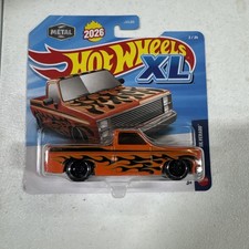 2026 Mattel Hot Wheels XL 83' Chevy SIlverado Orange 1:43 NEW 