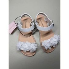 Christie & Jill Ava White Summer Shoes Girls ...