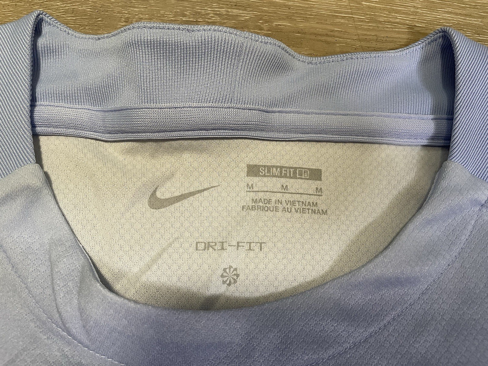 NWT Nike Strike+ Dri-FIT Mens M Short Sleeve Soccer Shirt Jersey HV1828-425 Blue thumbnail 4