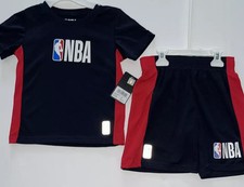 NBA Little Boys Navy Blue 2 Pc. Short Set Size 4 Brand New   