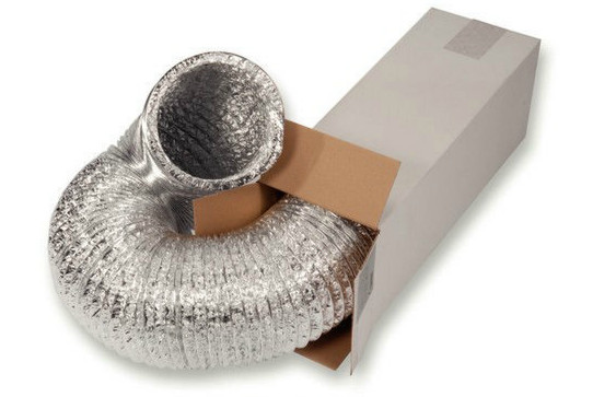 Gaine hotte flexible alu 125mm 10m conduit de ventilation et extraction