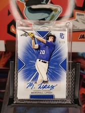 2021 LEAF PERFECT GAME AUTO MARSHALL LIPSEY Blue /15