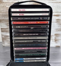 70’s Rock CDs Lot of 14 W/Case Pink Floyd Zeppelin Cash CCR Beatles Eagles Etc..