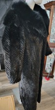 Mink Coat, Full Length, Trim Around neck  front. 100 Mink Never Worn