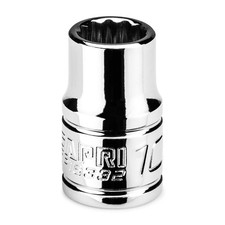 Capri Tools 10 mm Shallow Socket, 3/8 in. Drive, 12-point, Metric