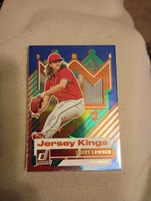 2025 Panini Donruss Rhett Lowder Jersey Kings RC Blue Ice Rookie #JK-RL Reds