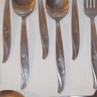 VINTAGE STAINLESS JAPAN ONE SINGLE STAR ATOMIC STARBURST FLATWARE 20 PIECE — photo 2