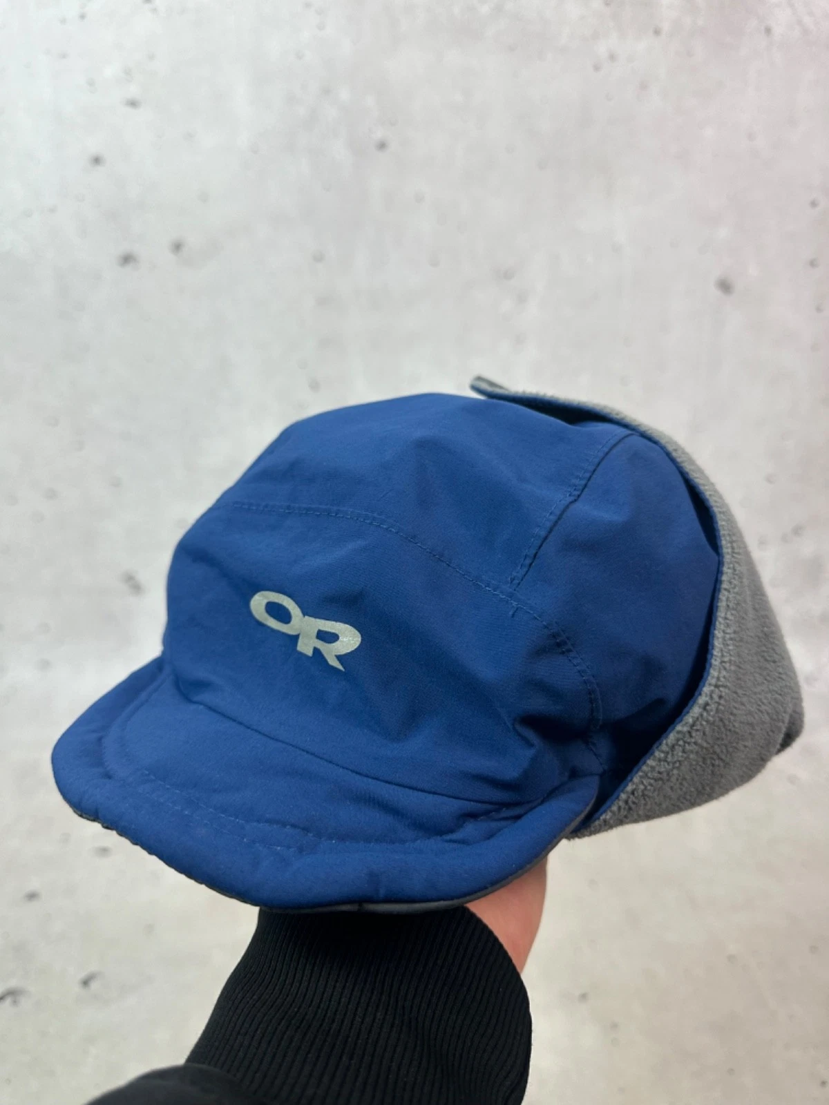 Outdoor Research Gore-Tex Blue Nylon Fleece Hat Size L