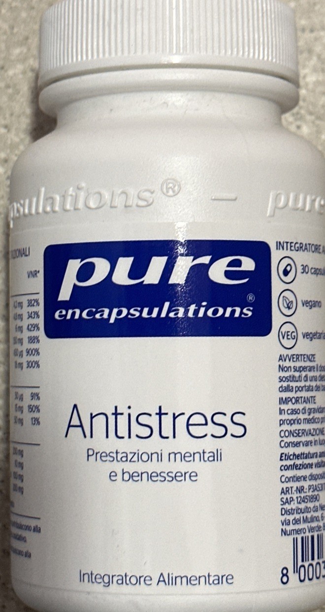 Antistress PURE ENCAPSULATIONS 30 CAPSULE