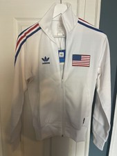 Adidas Track Jacket FIFA World Cup USA White new Y2K Classic RARE Small Vintage