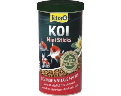 Teichfischfutter Tetra Pond Koi Sticks Mini 1L, Wachstumsfutter für Koi von 10 -