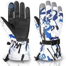 American Trends Kids Waterproof Winter Gloves L 10-14 Years Old , 02 Blue