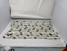 Vintage Style Gold, Silver ,Diamond Beaded Garland 320 Christmas Holiday