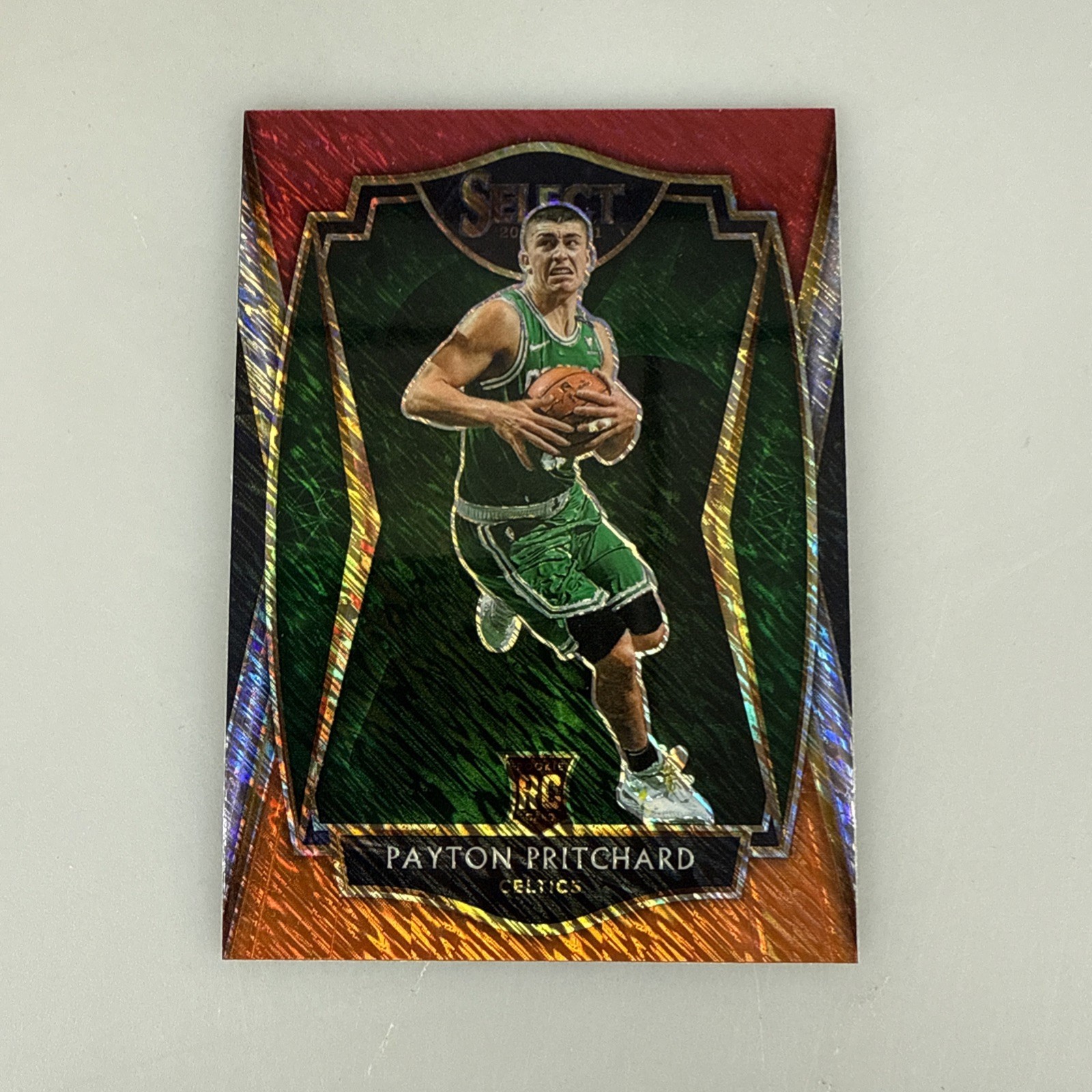 PAYTON PRITCHARD 2020-21 Select Shimmer Red White Orange Prizm RC #196 Premier