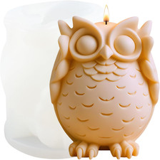 Owl Candle Molds Nighthawk Candle Silicone Mold for Candles Making Resin Casting