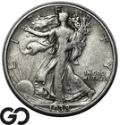 1938-D Walking Liberty Half Dollar, Lower Mintage Better Date