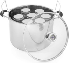 Indicador de temperatura de conserva 20QT baño de agua multiuso con 7 frascos y estante de acero inoxidable