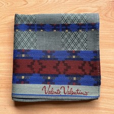 HANDKERCHIEF VINTAGE MEN'S GEOMETRIC POCKET SQUARE COTTON 17" B1142