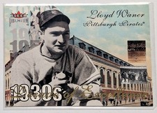 2001 Fleer Premium Decade of Excellence Lloyd Waner Pittsburgh Pirates #2 DE