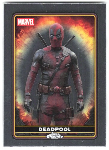2025 Marvel Topps Chrome Marvel Deadpool & Wolverine Deadpool #21 Base NM