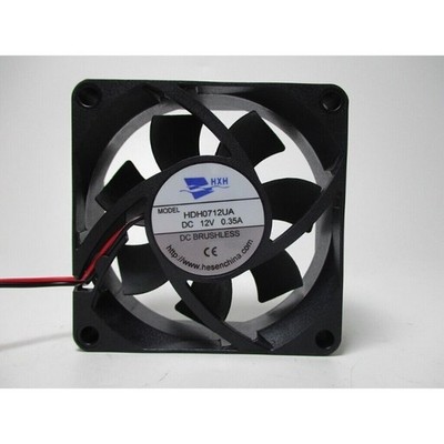 For HXH Fan HDH0712UA DC12V 0.35A 7025 7CM 2 Wire Cooling Fan