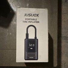 Jusuox Portable Tire Inflator 150 Psi Cordless Air Compressor Black