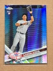 2017 Topps Chrome Baseball Aaron Judge Prizm Refractor Rookie Card.