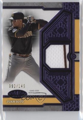 2024 Topps Tier One Tier One Relics Purple Foil 92/149 Juan Soto #T1R-JS 1so3