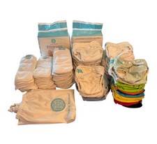Charlie Banana Cloth Diaper Lot 38 Diapers 38 Inserts Wet Bag 64 Disp Liners