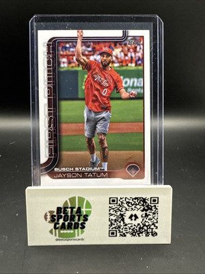 2025 Topps First Pitch Jayson Tatum St. Louis Cardinals #FP-5 Celtics