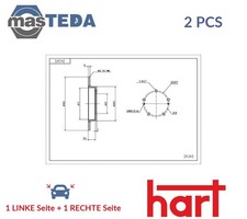214 345 BREMSSCHEIBEN SATZ VORNE HART 2PCS NEU OE QUALITÄT