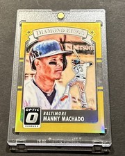 2016 DONRUSS OPTIC MANNY MACHADO DIAMOND KINGS GOLD PRIZM REFRACTOR #’d 06/10!