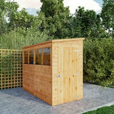 Mercia | 8 X 4 Modular Shiplap Shed | Pent  Wooden Shed | Garden Storage |