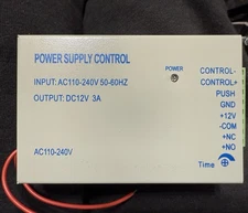 50- 60Hz Control Power Supply for Access Controller AC 110V--240V to DC 12V 3A